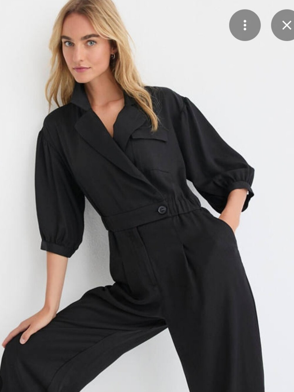 LOFT | Petite Lapel Jumpsuit